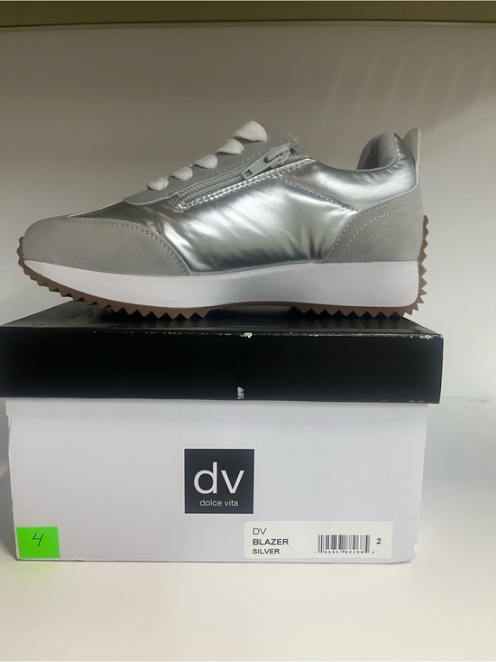 Dolce Vita Other - Dolce Vita Metallic Silver Low-Top Trainer